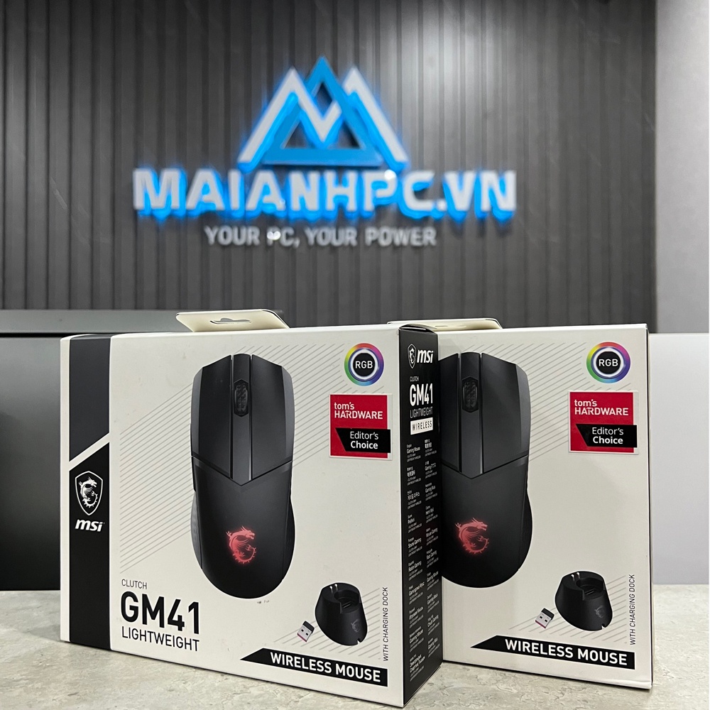 Chuột MSI Clutch GM41 LightWeight Wireless Chính hãng MSI BẢO HÀNH 3 THÁNG 1 ĐỔI 1