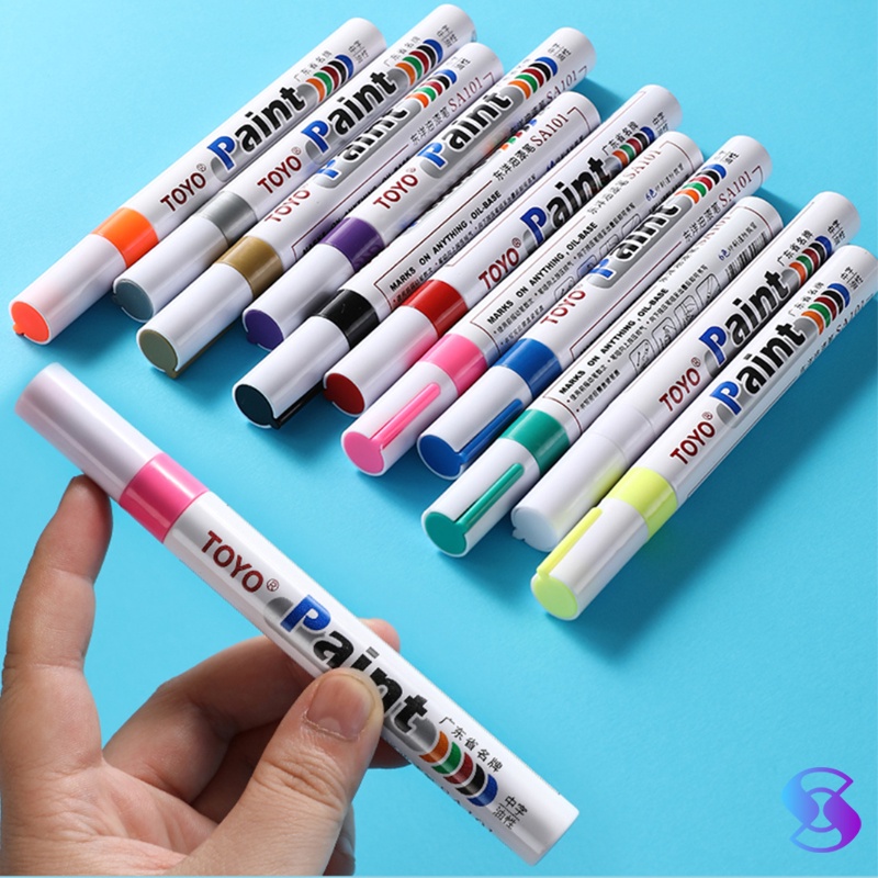 Bút vẽ bánh xe Đánh Dấu Sơn Màu Vĩnh Viễn / Xe Hơi / Xe Máy TOYO Chính Hãng
