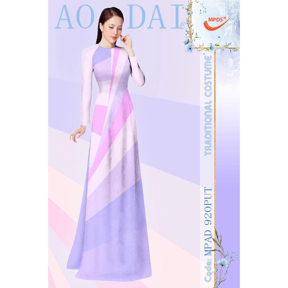 Vải may áo dài nhiều màu, họa tiết lập thể duyên dáng, vải siêu đẹp, hàng loại 1
