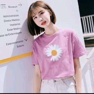 6️⃣0️⃣áo thun croptop cổ tròn in hoa cúc