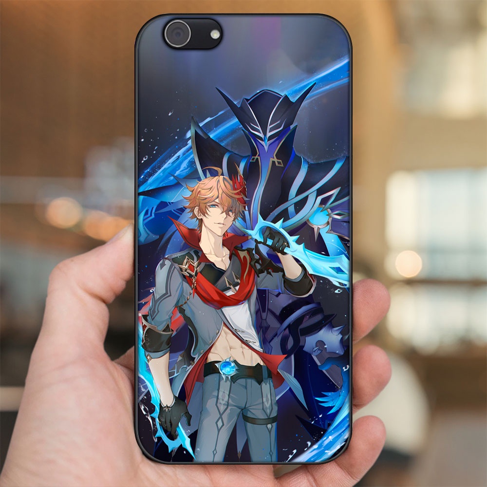 Ốp lưng Vivo Y53, Y69, Y71, Y81, Y83 viền đen in hình Tartaglia Childe Genshin Impact