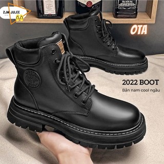 Giày boot nam Hàn Quốc OTA 2022 da mềm cao cấp