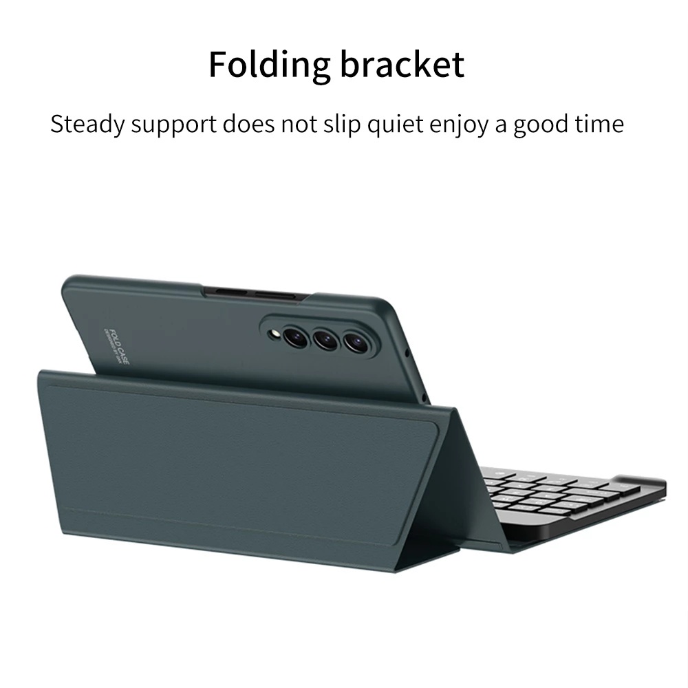 Bao Da Điện Thoại Kèm Bàn Phím Bluetooth Không Dây Cho Samsung Galaxy Z Fold 3 Z Fold 4 5G Z Fold4 Fold3