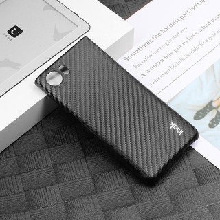 Ốp điện thoại pc cứng phối da pu họa tiết sợi carbon thời trang chống sốc imak cho blackberry keyone key one blackberry dtek70
