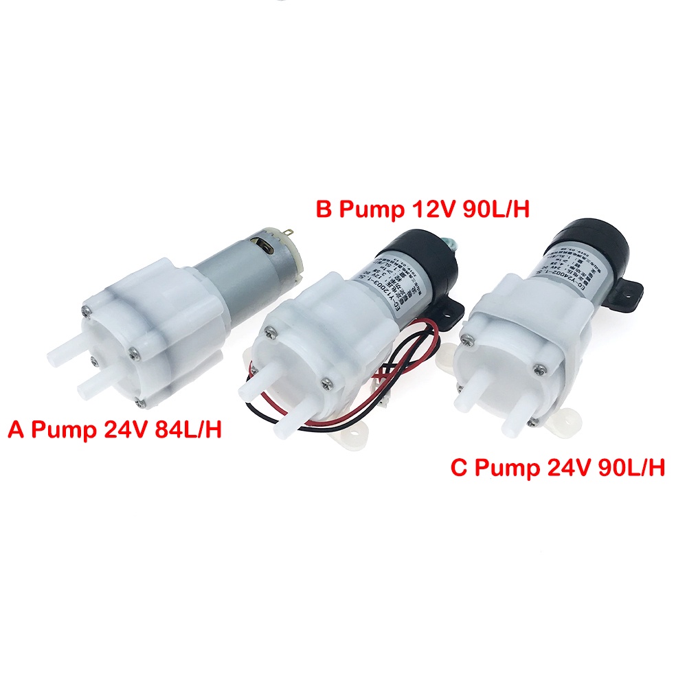 1 Máy Bơm Nước Bể Cá 395 DC 12V-24V 84L / H 90L / H