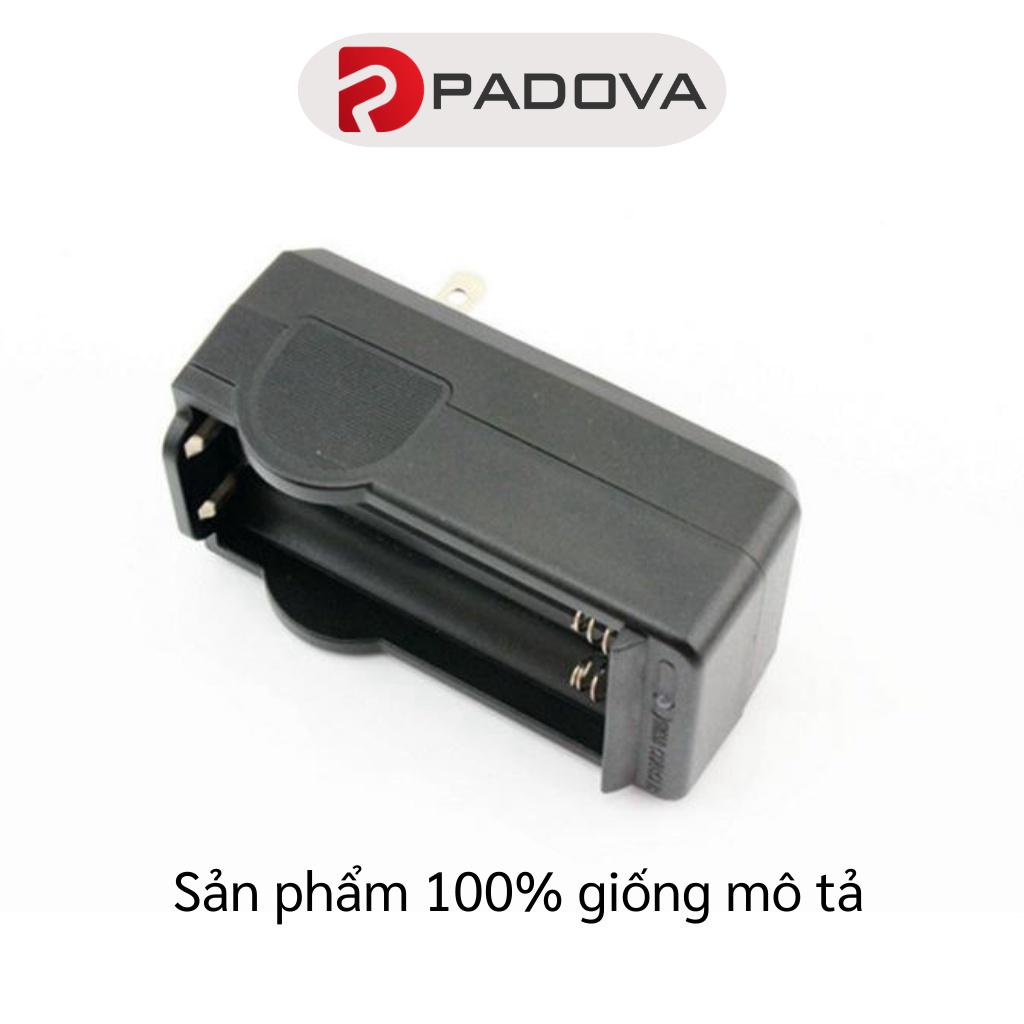 Bộ Sạc Pin Đôi 1.2V/3.V/3.7V Dùng Cho Đèn Pin, Quạt Tự Động Ngắt Khi Đầy PADOVA 6618