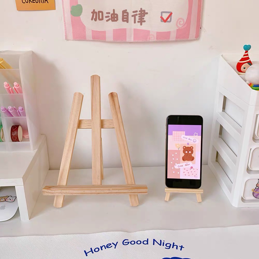 Giá Đỡ Điện Thoại Ipad, Kệ Kê Tranh Ảnh Sách Truyện Chất Liệu Ghỗ Công Nghiệp Thiết Kế Mini Tiện Lợi