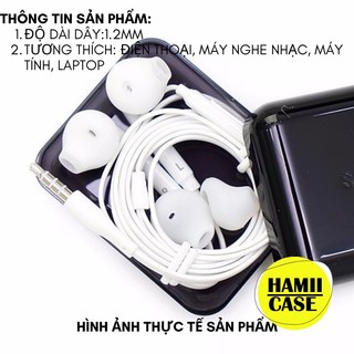 Tai nghe có dây nhét tai jack 3.5mm dùng cho máy tính, laptop, điện thoại, máy nghe nhạc - Bảo hành 1 đổi 1