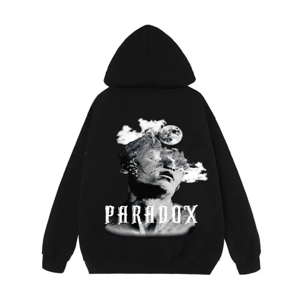 Áo Hoodie Pradox Mũ 2 Lớp Hình In 5D Cao Cấp Chất Liệu Vải Cotton Nỉ Dày Fom Dáng Unisex