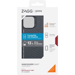 Ốp điện thoại gear4 d3o vancouver snap 4m d3o + tpu + polycarbonate hỗ trợ sạc không dây cho ip 13 13 pro 13 pro max