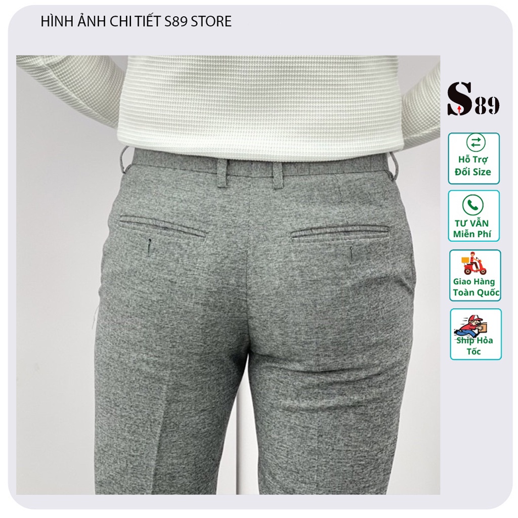 Quần tây âu nam T- Max  đẹp form ôm hàn quốc màu xám tiêu