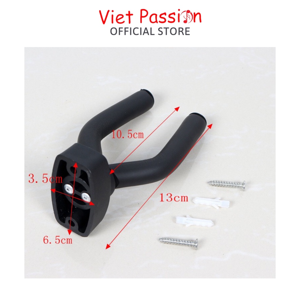 Móc treo đàn guitar acoustic classic ghi ta bass  điện, ukulele ngắn nhỏ gọn có thể điều chỉnh 4 đinh Viet Passion HCM