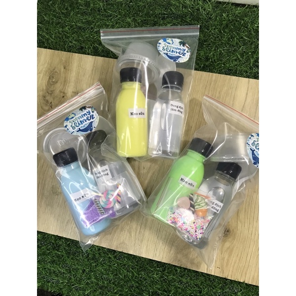 BỘ KIT LÀM SLIME MINI - đồ chơi slime, đồ chơi chất dẻo, đồ chơi sáng tạo