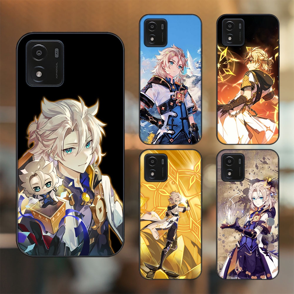 Ốp lưng Vivo Y01 viền đen in hình Albedo Genshin Impact