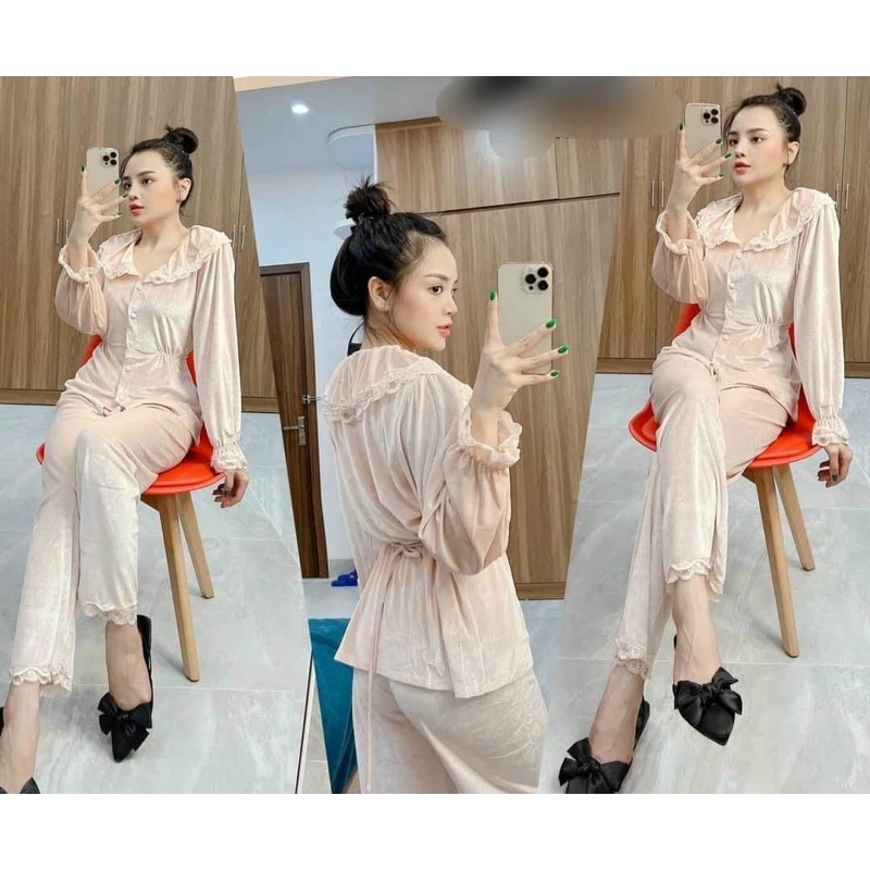 BỘ MẶC NHÀ NHUNG ẤM ULZZANG