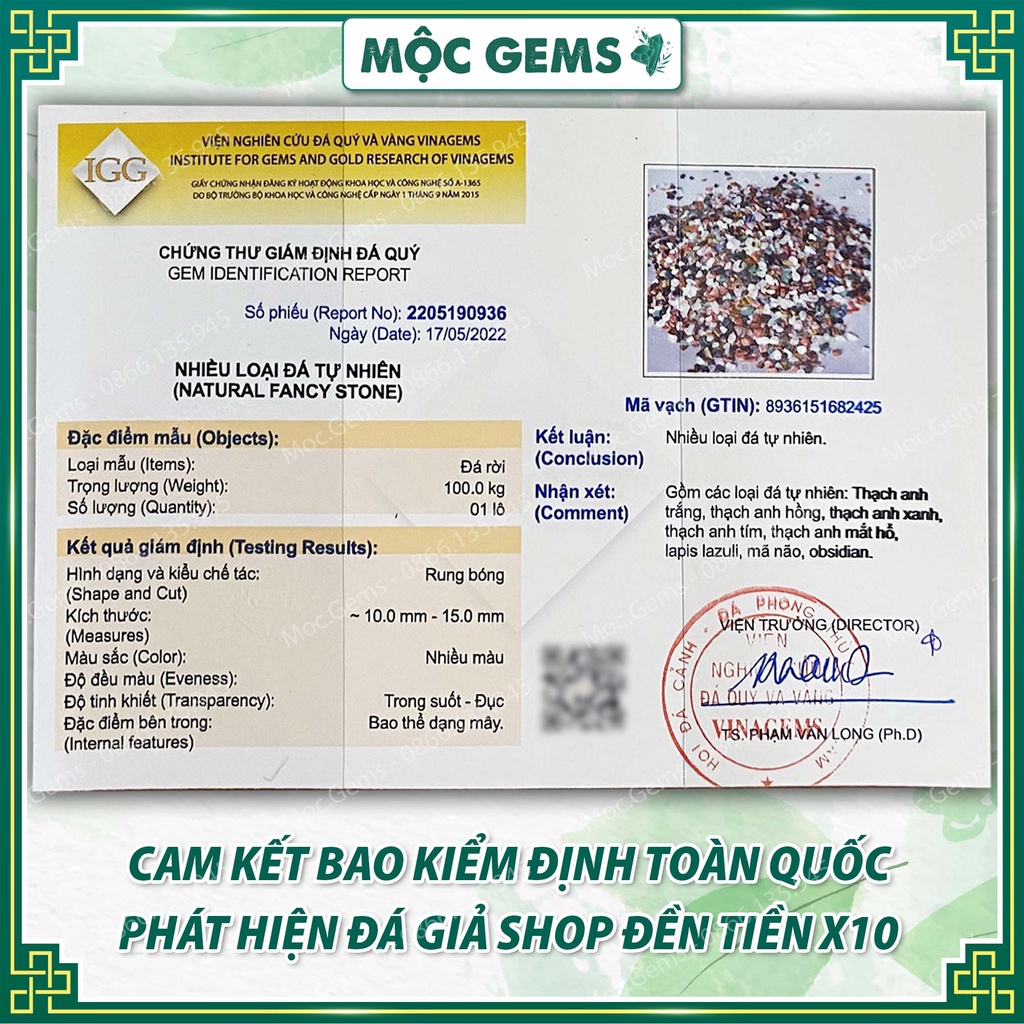 Đá Vụn Tự Nhiên Đã Mài Bóng [Đủ 15 Màu] - Túi 100g Đá Vụn Phong Thủy Dùng Trang Trí Nhà Cửa, Đá Rải Bể Cá - Chậu Cây