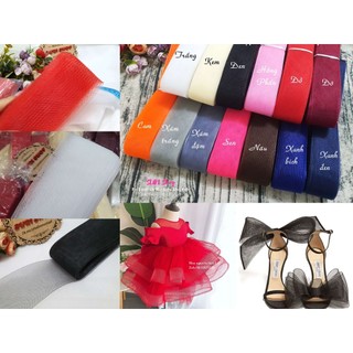 NẸP CƯỚC (LƯỚI CƯỚC) BẢN 5CM MAY VIỀN CHÂN VÁY TẠO PHỒNG
