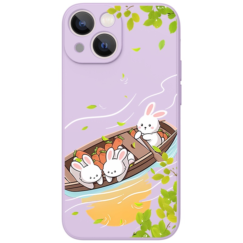 Ốp lưng JURSUE mềm hình hoạt hình dễ thương đẹp độc lạ Cho iPhone 14 13 12 11 Pro Max SE 2020 X XR XS 8 7 ip 6S 6 Plus Y2607