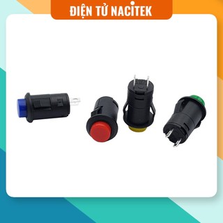 Nút nhấn tự giữ DS-425 12mm kiểu gài màu đỏ | xanh lá | vàng | xanh dương