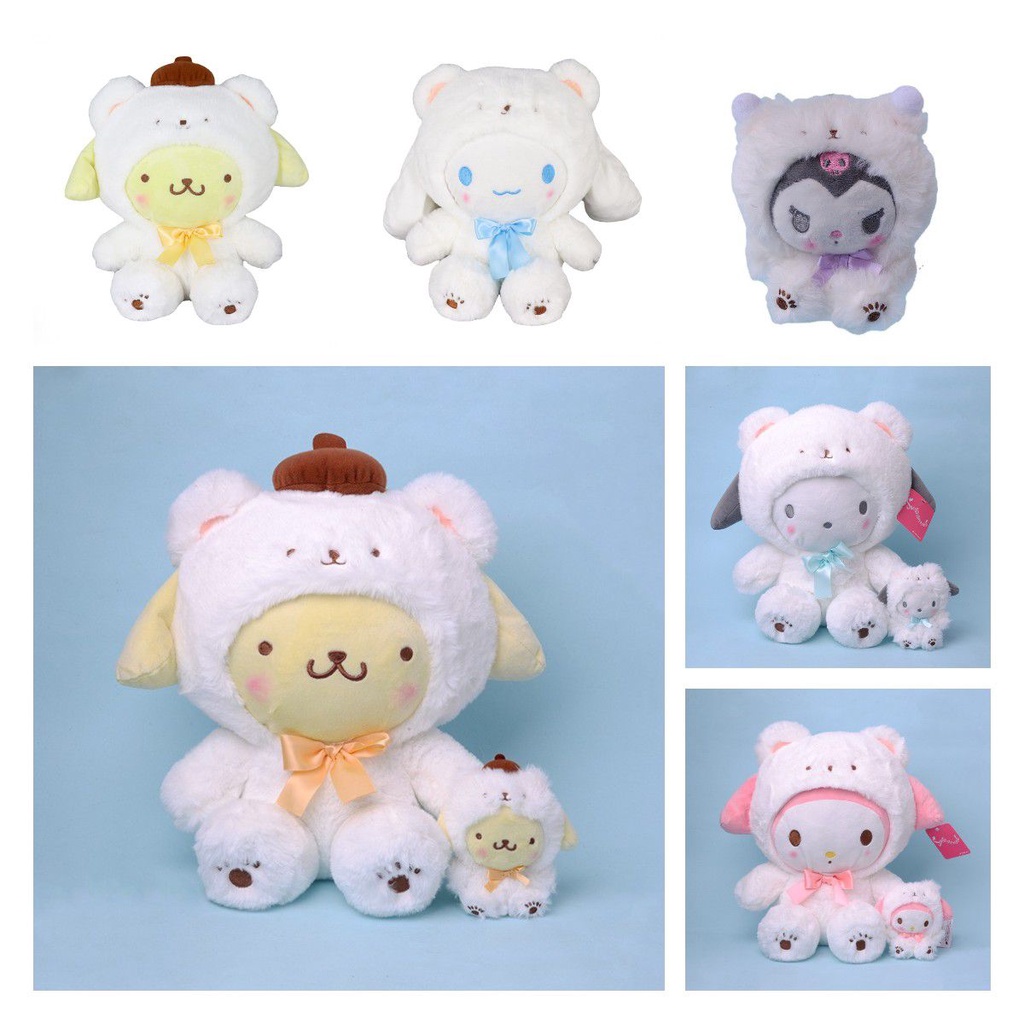 Móc Khóa Hình Cinnamoroll Kuromi Nhồi Bông Mềm Mại Đáng Yêu