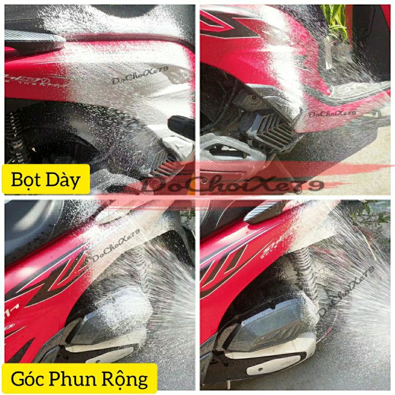 Đầu Tạo Bọt Tuyết Rửa Xe Máy Xe Oto - Gắn Bình Xịt Rửa Xe Bọt Tuyết Cầm Tay