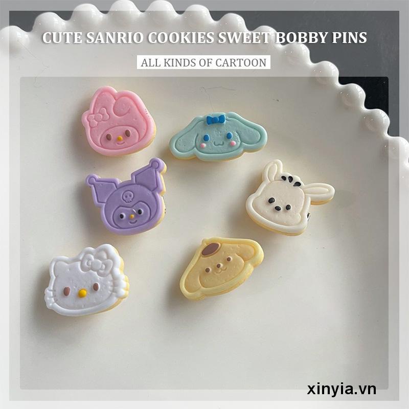 Kẹp Tóc Trang Trí Hình Bánh Quy Sanrio Dễ Thương Thời Trang Mùa Thu 2022