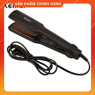 Máy Là Tóc- Máy Duỗi Tóc Mini KEMEI - Máy Uốn Tóc - Máy Ép Tóc Uốn Cụp Đa Năng