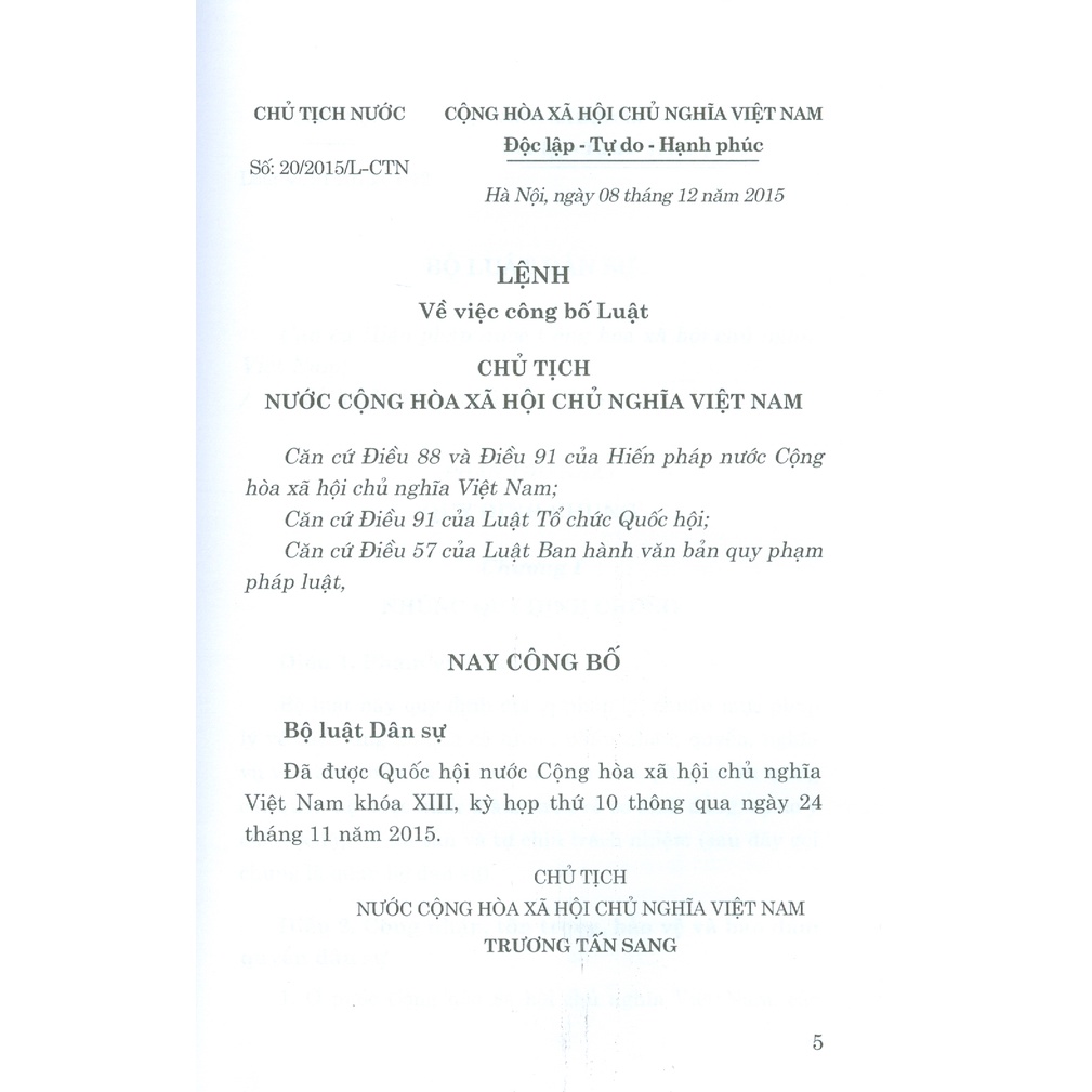 Sách - Bộ Luật Dân Sự (Hiện Hành) | BigBuy360 - bigbuy360.vn