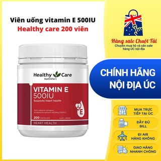 Viên uống vitamin E 500IU Healthy care 200v