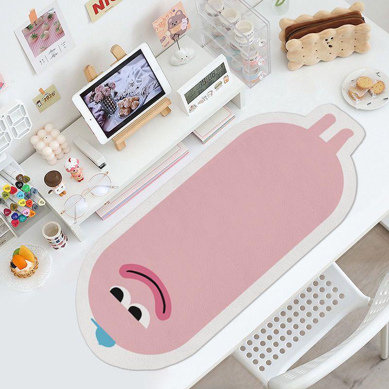Tấm Lót Chuột Máy Tính Bằng Da Họa Tiết Hoạt Hình Dễ Thương