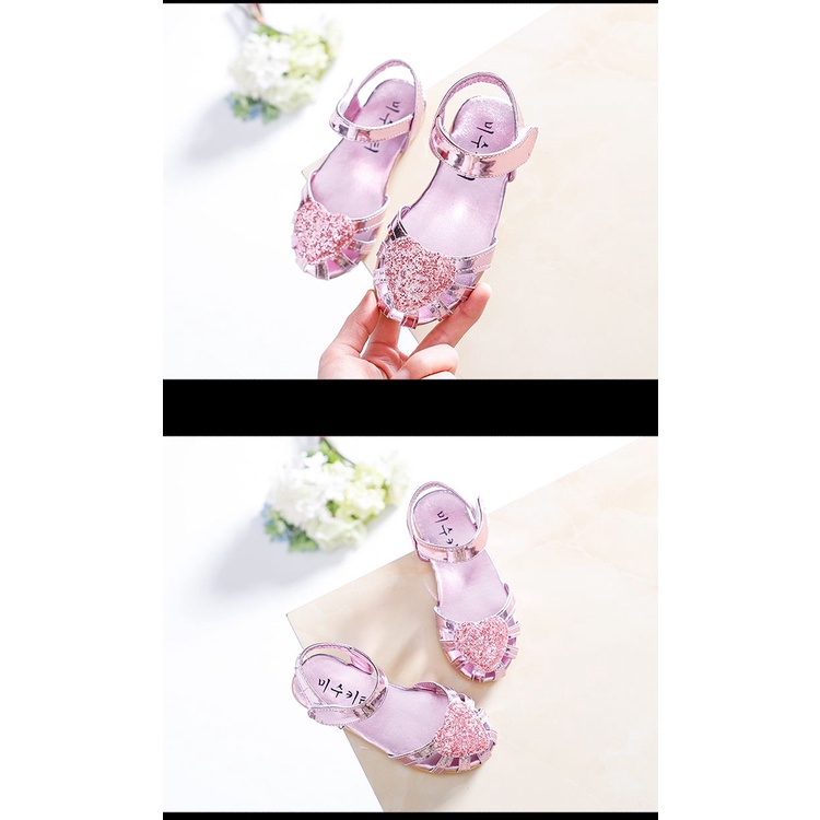 Giày Sandal Đế Mềm Chống Trượt Phong Cách Công Chúa Thời Trang Mùa Hè Dành Cho Bé Gái