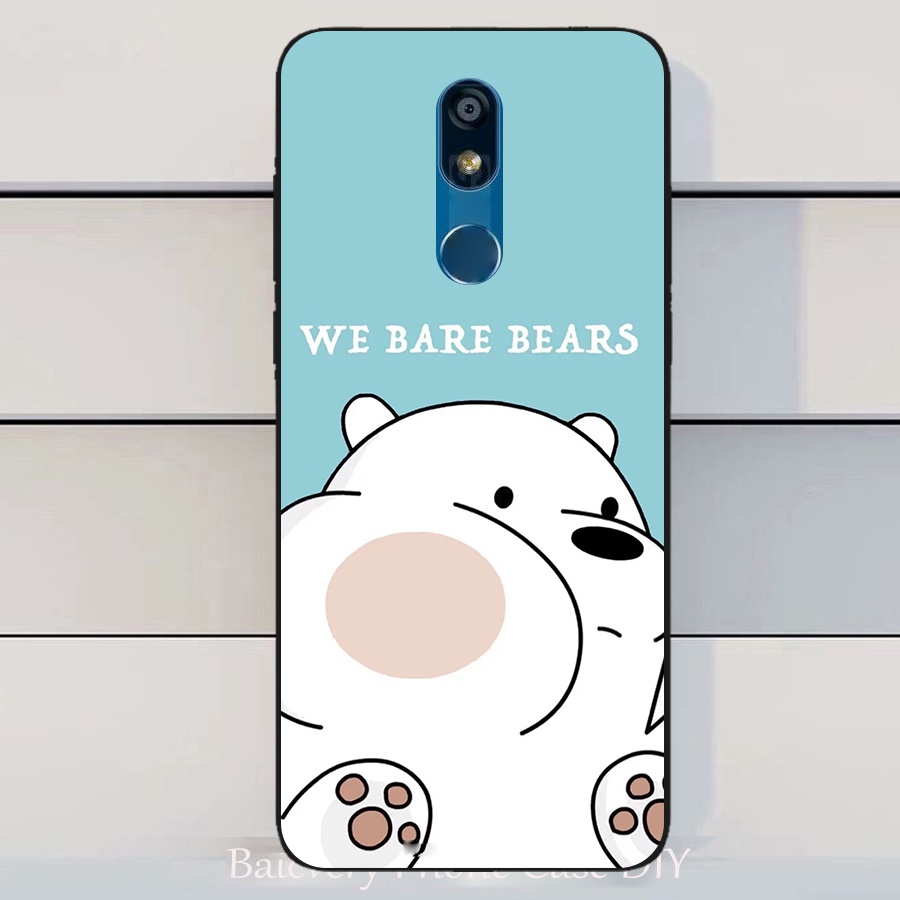 Ốp Điện Thoại Silicon Góc Vuông Hình Gấu Cho LG X4 2019 LG K40 LG K12 + K12 Plus 5.7