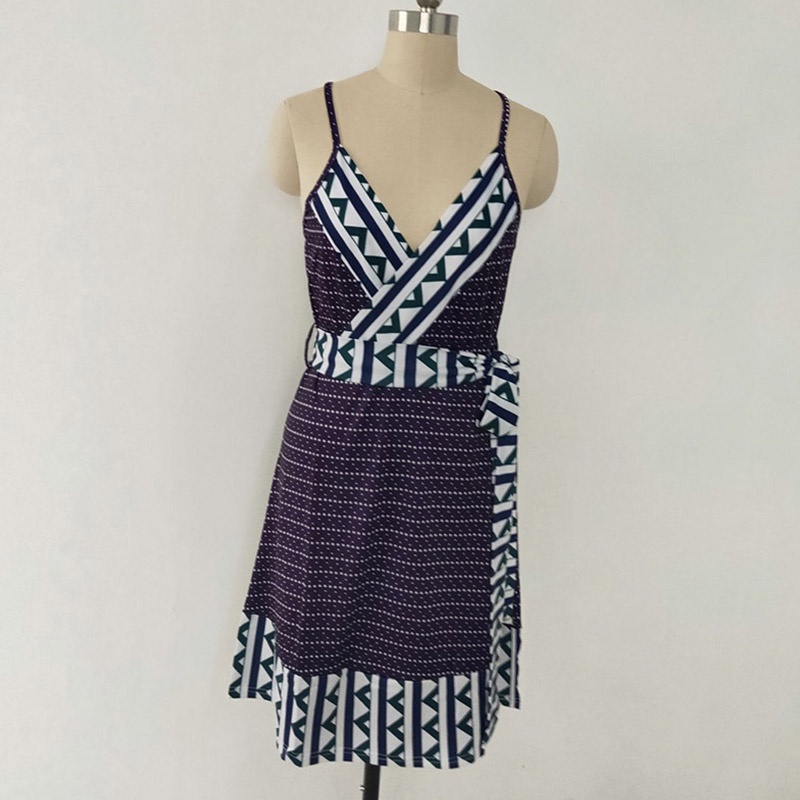 Đầm Bầu Hai Dây In Họa Tiết Xinh Xắn Thời Trang