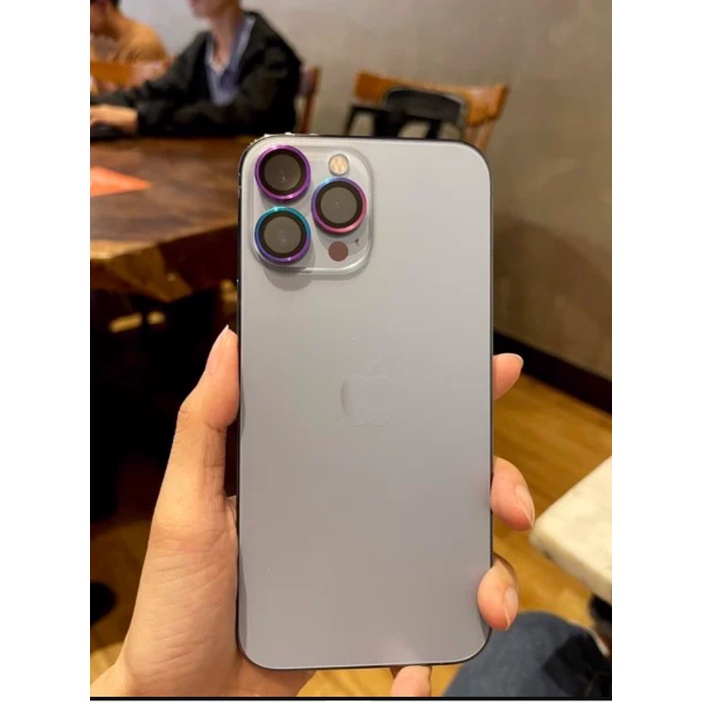 Kính cường lực camera iPhone 13 Pro/Pro Max Mipow Glass Alumium