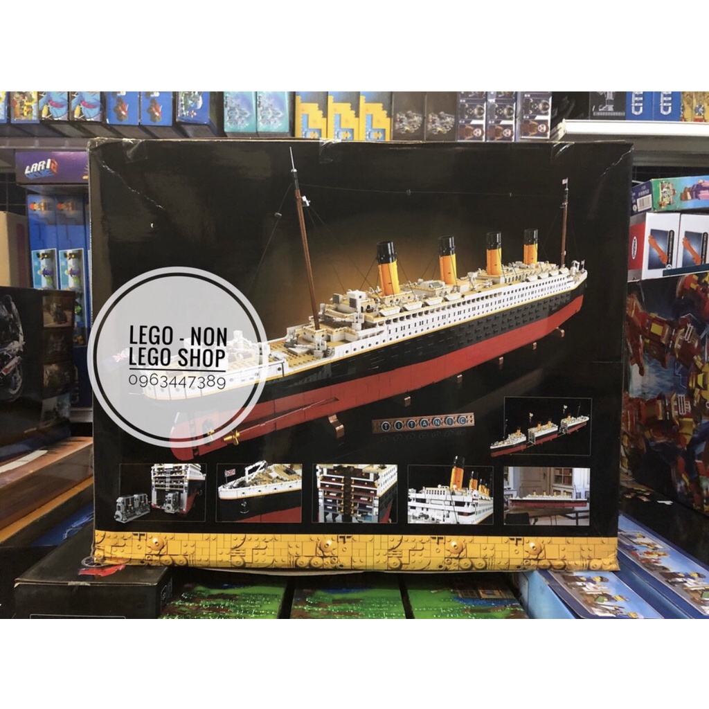 Xếp Hình Tàu Titanic 10294 6998 77000 82996 Phiên Bản Lớn 9090 Mảnh
