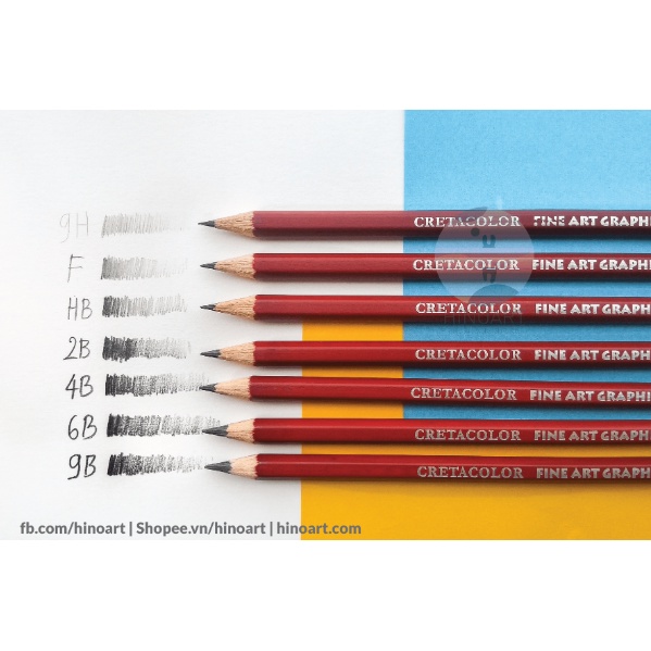 Bút chì họa sĩ Cretacolor Cleos Fine Art Graphite Pencils - 20 độ đậm
