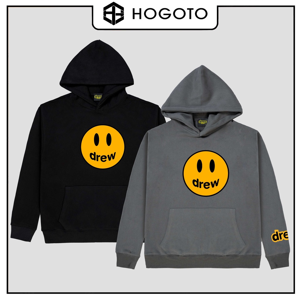 Áo Hoodie nỉ bông Drew mặt cười Hoto shop , áo nỉ bông hoodie unisex nam nữ