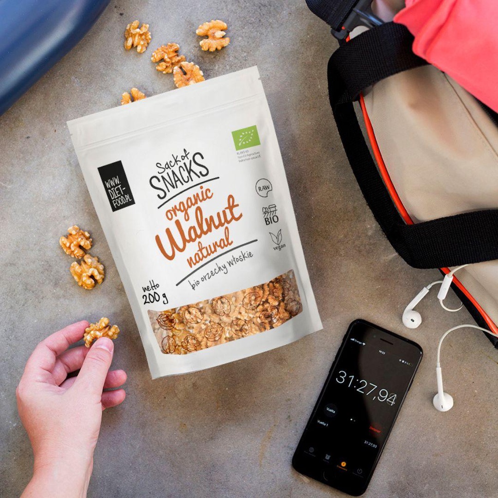 Hạt Óc Chó Hữu Cơ Đã Tách Vỏ 200g Diet Food Organic Peeled Walnuts - Hạt Óc Chó - Nhân Óc chó - Quả Óc Chó - Óc Chó
