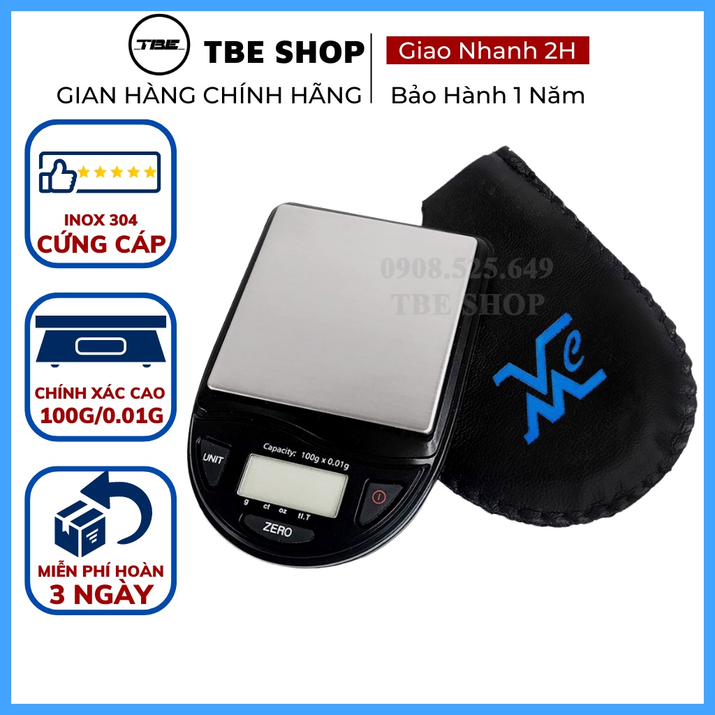 Cân Tiểu Ly 0.01g VMC Chính Hãng Cân Vàng Chính Xác Cao ( Bảo Hành 1 Năm ) TBE Shop