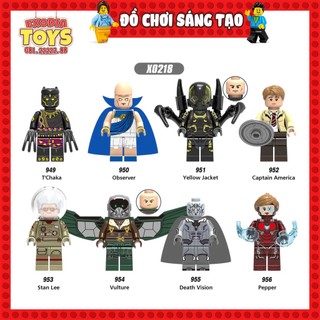 Xếp hình Minifigure Marvel Nhân vật siêu anh hùng biệt đội Avengers - Đồ Chơi Lắp Ghép Sáng Tạo - XINH X0218