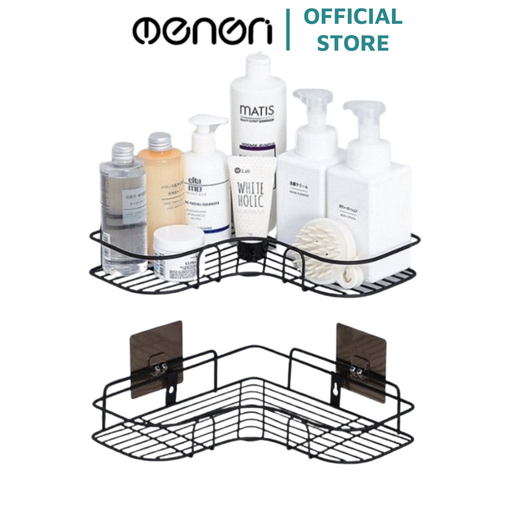 Kệ Góc Để Đồ Nhà Bếp Oenon Không Gỉ Dán Tường Tiện Lợi OENEN