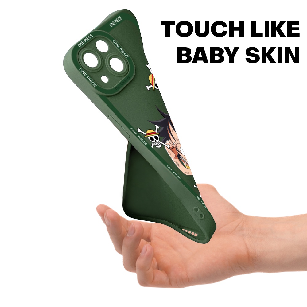 Compatible With Samsung Galaxy A01 A70 A72 A6 A7 A9 A9S Plus 2018 5G Cho Ốp lưng điện thoại In Hình dễ thương TPU Cartoon Anime Straw Hat Kid