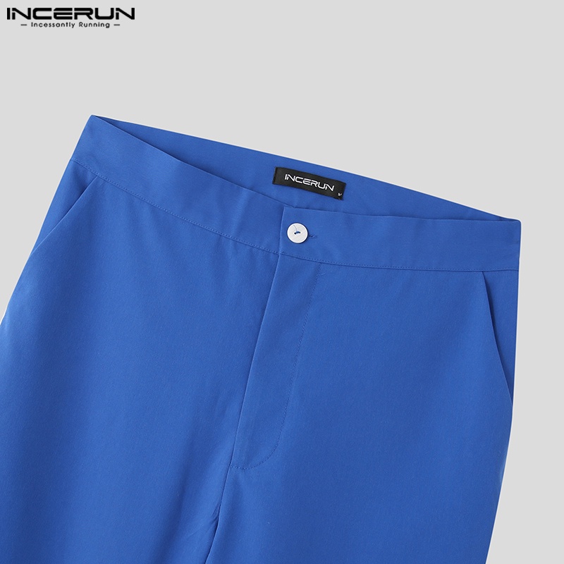 Quần dài INCERUN phối bèo bên hông phong cách hippie thời trang cho nam