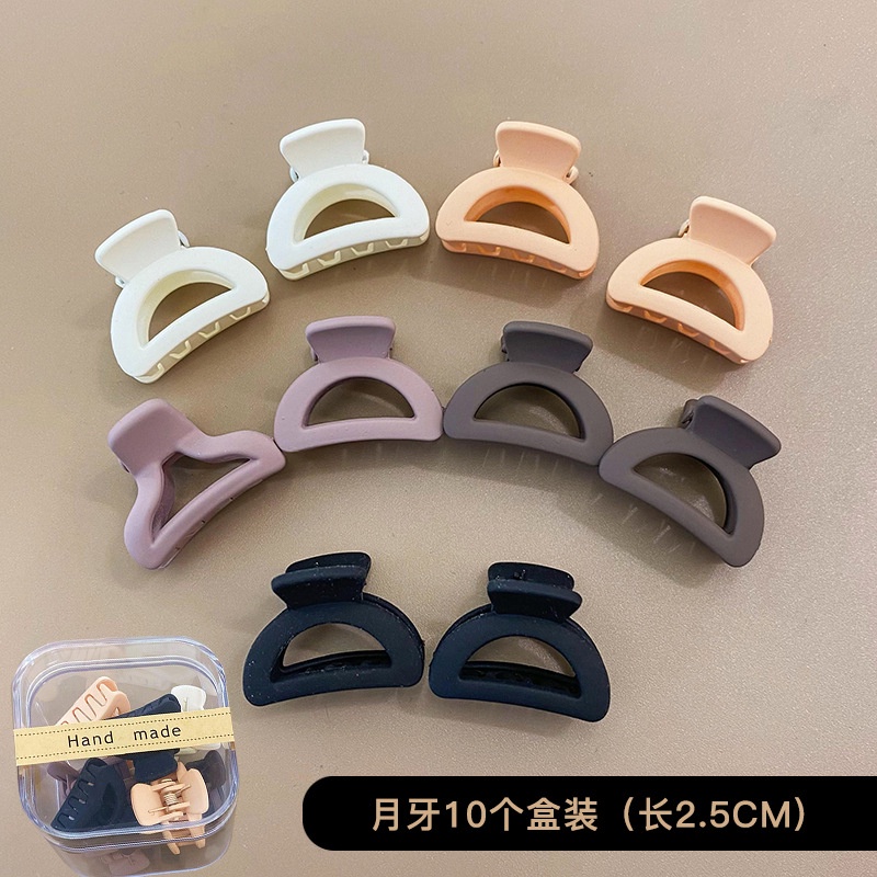 Bộ Kẹp Tóc Mini Màu Nâu Thời Trang Dành Cho Bé Gái