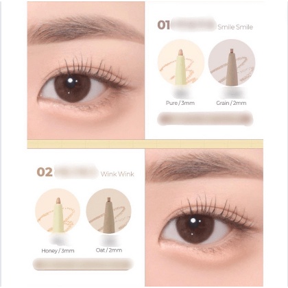 Bút Kẻ Bọng Mắt 2 đầu Lilybyred Smiley Aegyosal Eyeliner Dạng Sáp
