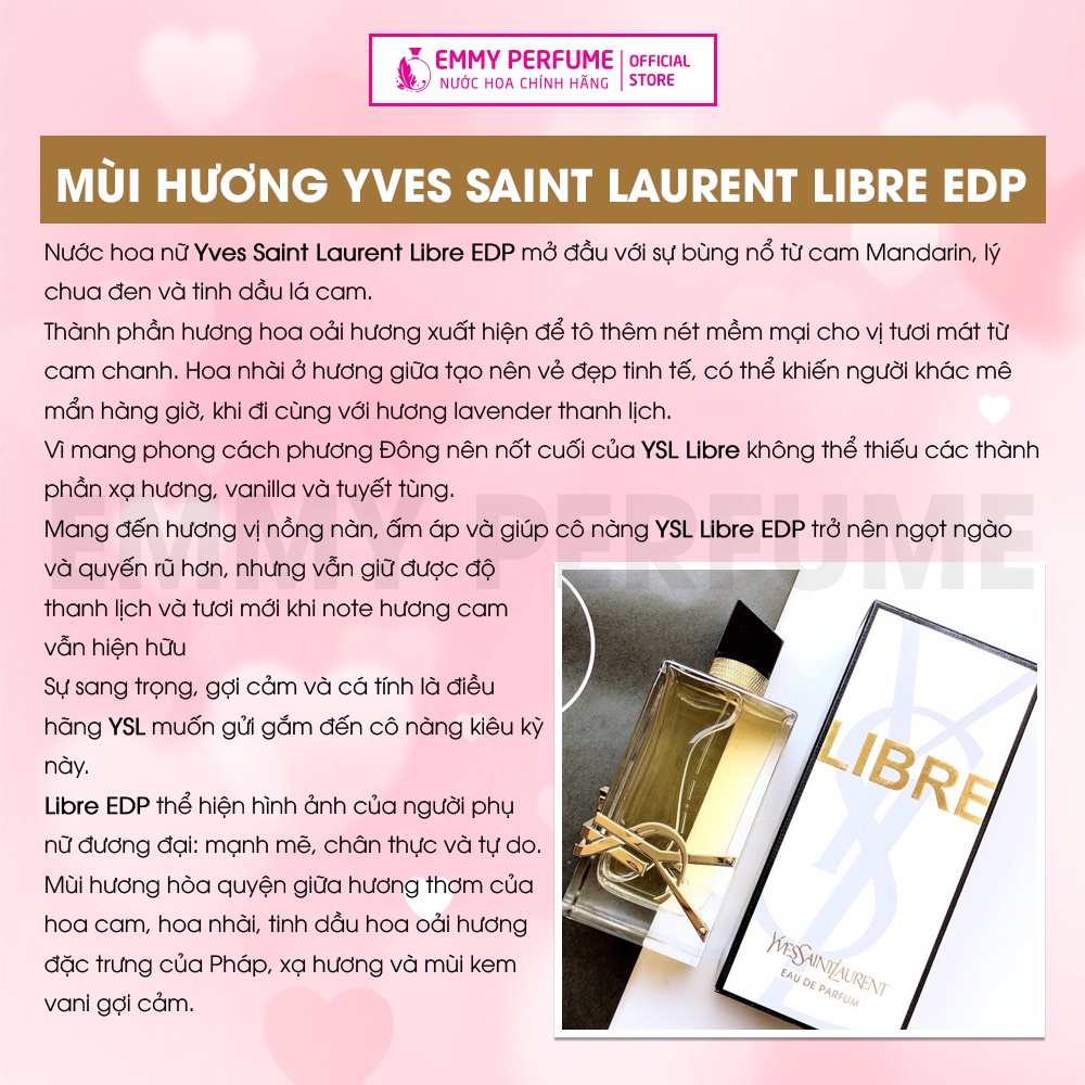 Nước hoa Nữ  Y S.L Libre - Quý cô Sang trọng Quý phái đầy Kiêu kỳ EmmyPer