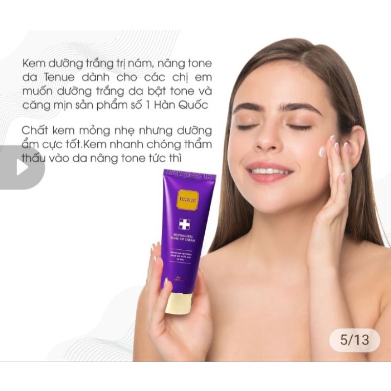 (date 10/2025) Kem dưỡng nâng tone da TENUE 50ml, Korea