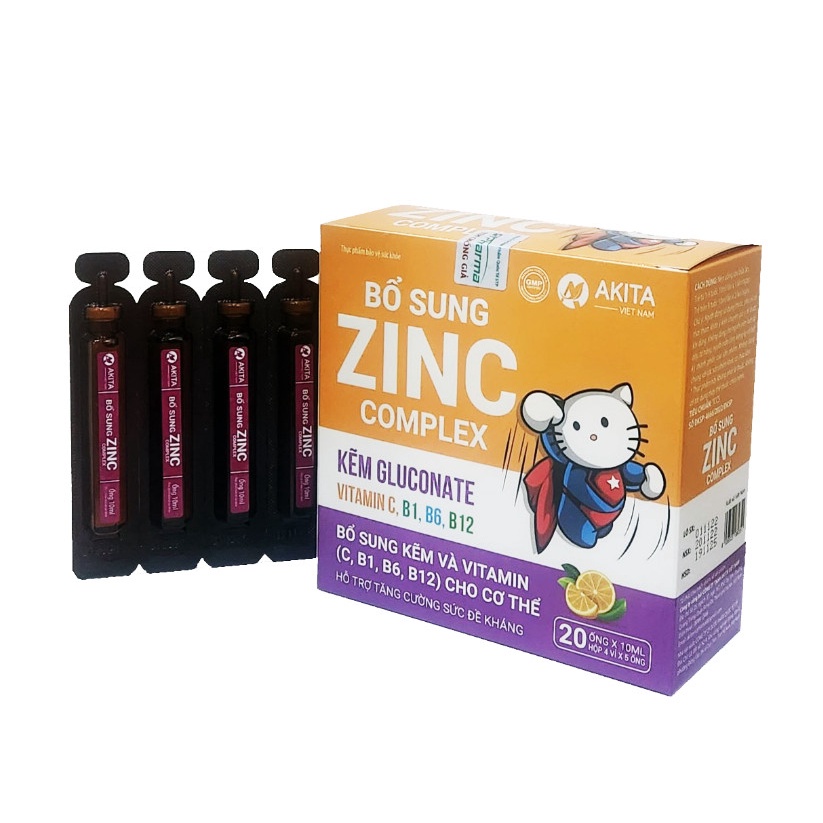 Kẽm zinc bổ sung kẽm và vitamin cho bé 20 ống