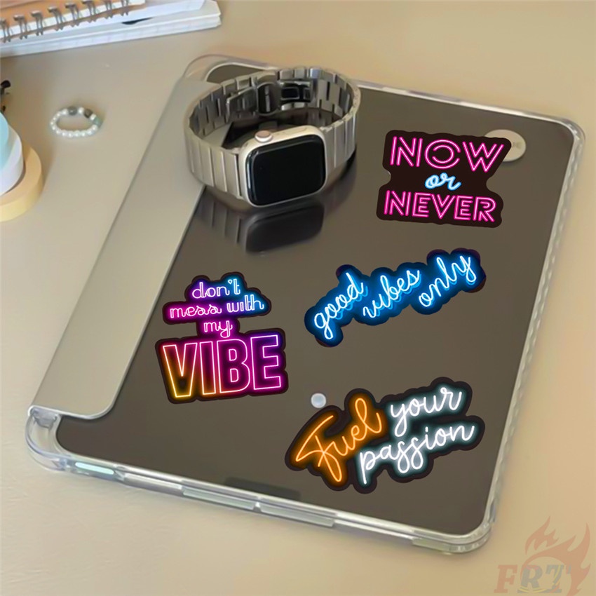 50 Cái / Bộ ❉ Màu Neon. Hình Dán Slang Series 01 Vui Nhộn ❉ Sticker Dán Tường Chống Thấm Nước Họa Tiết Doodle Hợp Thời Trang