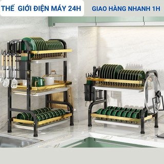  Kệ Úp bát đĩa 2/3 tầng, Kệ Bếp Đa Năng Thông Minh tiện lợi
